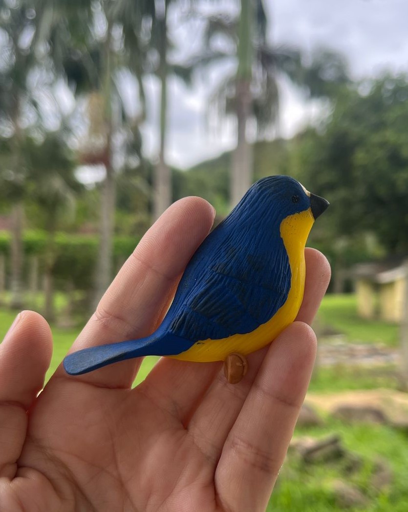 Peças artesanais inspiradas na fauna brasileira
